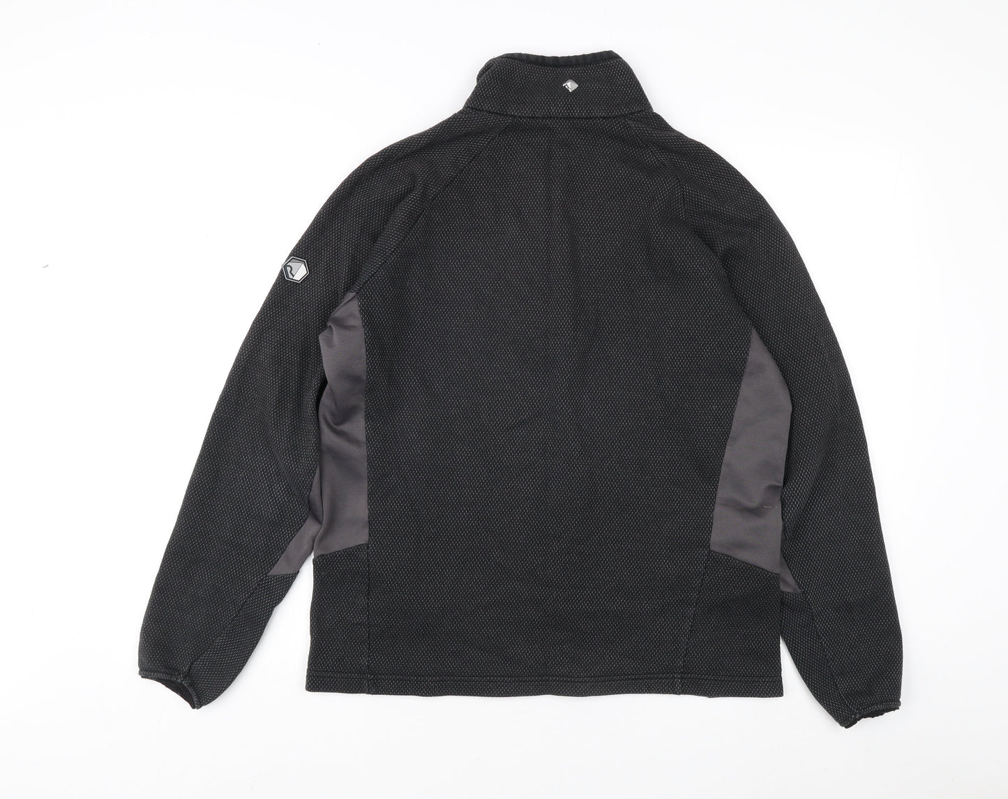 Mens UK Size M Regatta Black 1/2 Zip Sweatshirt