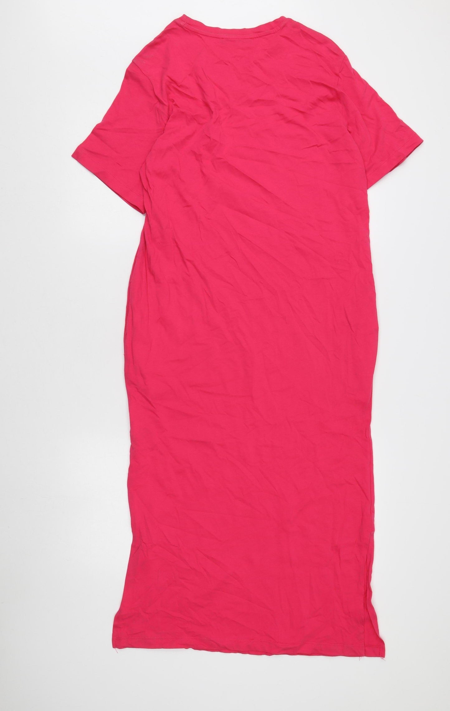 Marks and Spencer Pink T-Shirt Dress, Size 8, Women Casual