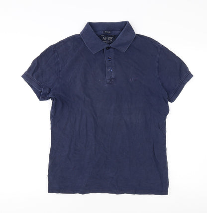 Armani Jeans Men's Blue M Polo Shirt - Short Sleeve