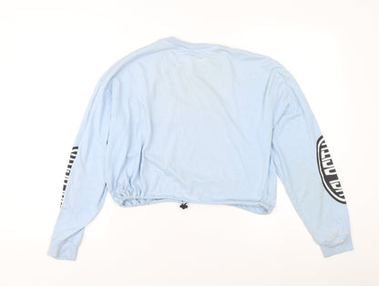 Urban Outfitters Unisex Kids Blue Racing Graphic Pullover XS
