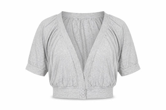 Womens UK Size 16 Marks and Spencer Grey Cropped Button-Up