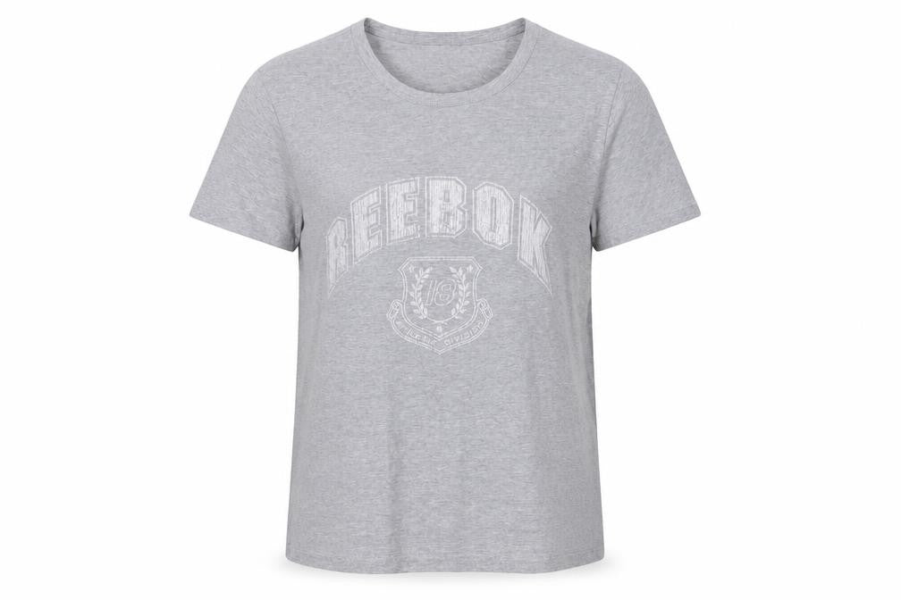 Womens UK Size 12 Reebok Grey Basic T-Shirt