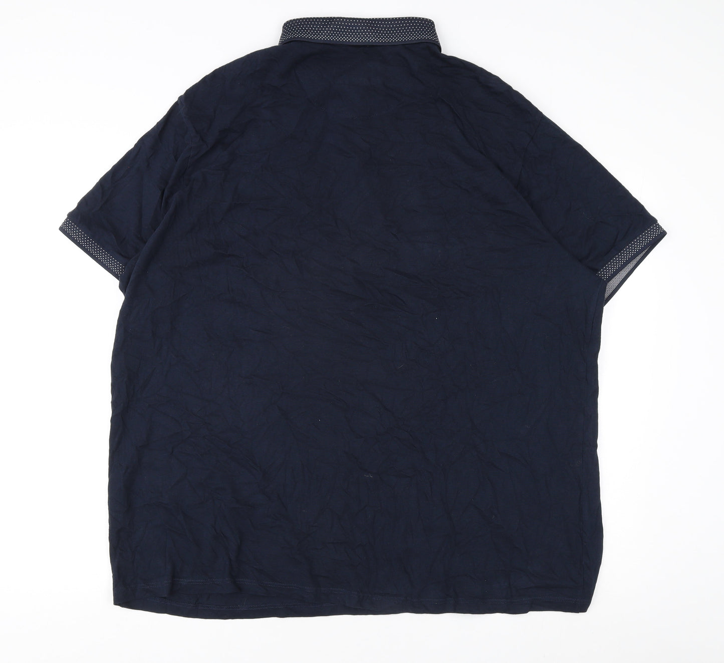 Burton Men's Blue 2XL Cotton Polo with Collarless Style