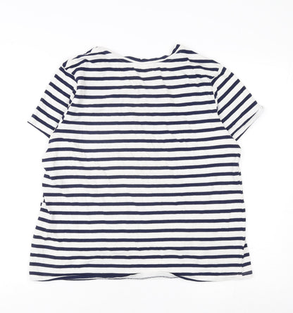 Womens UK Size 12 H&M White Basic T-Shirt