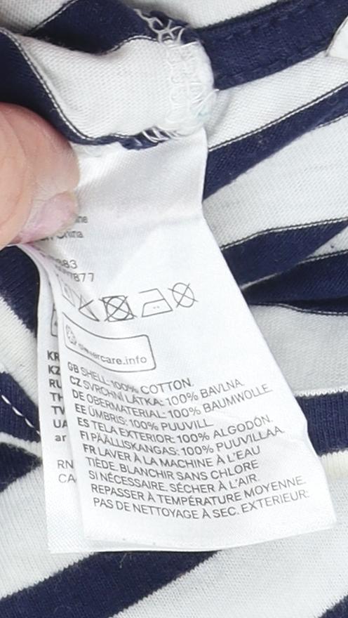 Womens UK Size 12 H&M White Basic T-Shirt