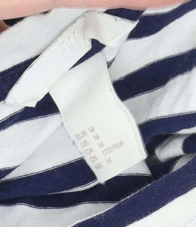 Womens UK Size 12 H&M White Basic T-Shirt