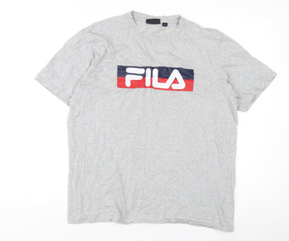 Mens UK Size L FILA Grey  T-Shirt