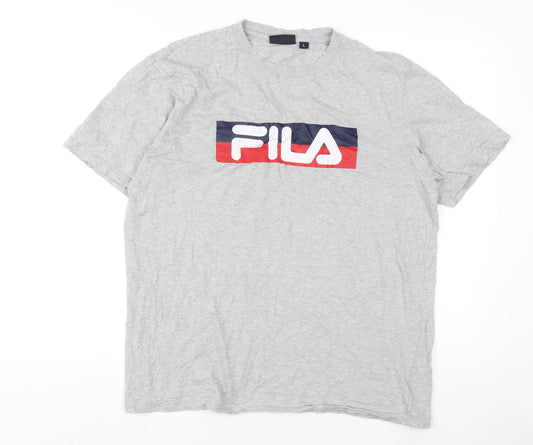 Mens UK Size L FILA Grey  T-Shirt