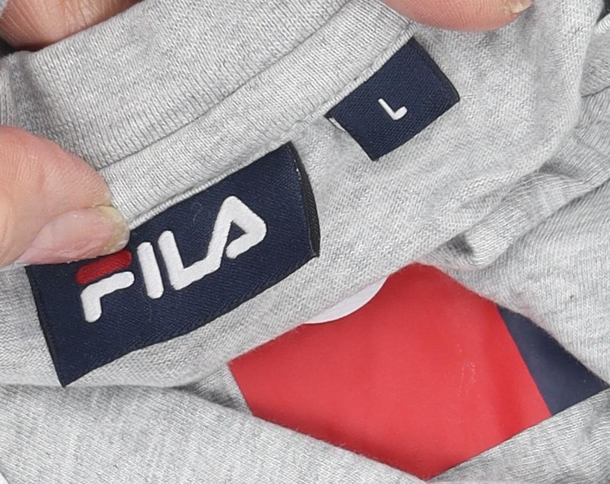 Mens UK Size L FILA Grey  T-Shirt