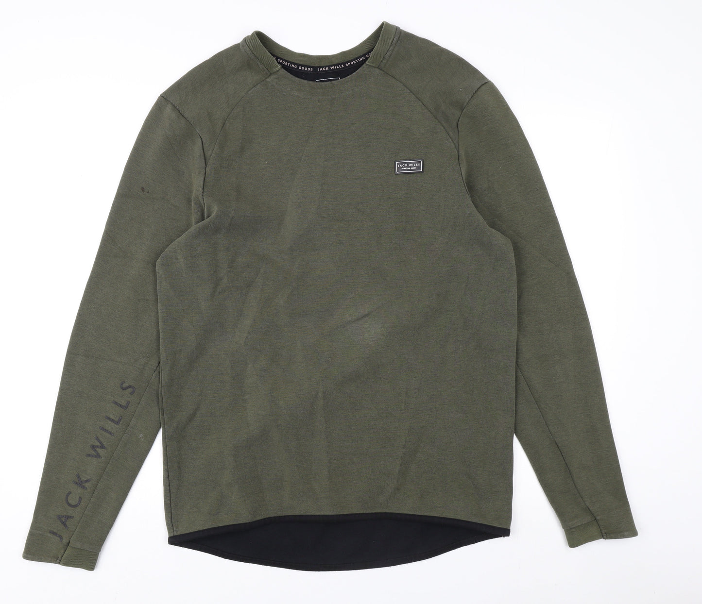 Mens UK Size M Jack Wills Green Pullover Sweatshirt