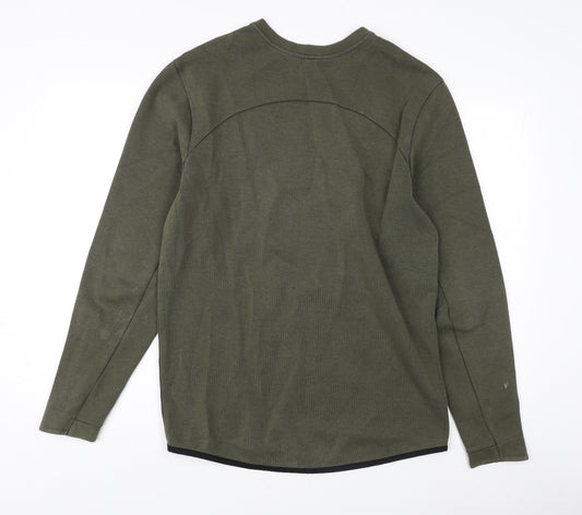 Mens UK Size M Jack Wills Green Pullover Sweatshirt