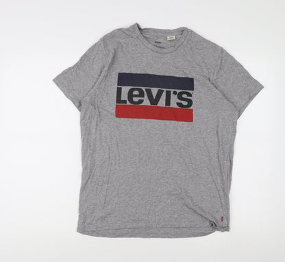 Levi's Men's Grey Medium Graphic Print T-Shirt