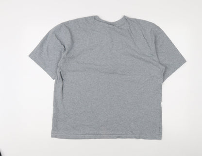 Unisex Adults UK Size S adidas Grey Jersey T-Shirt