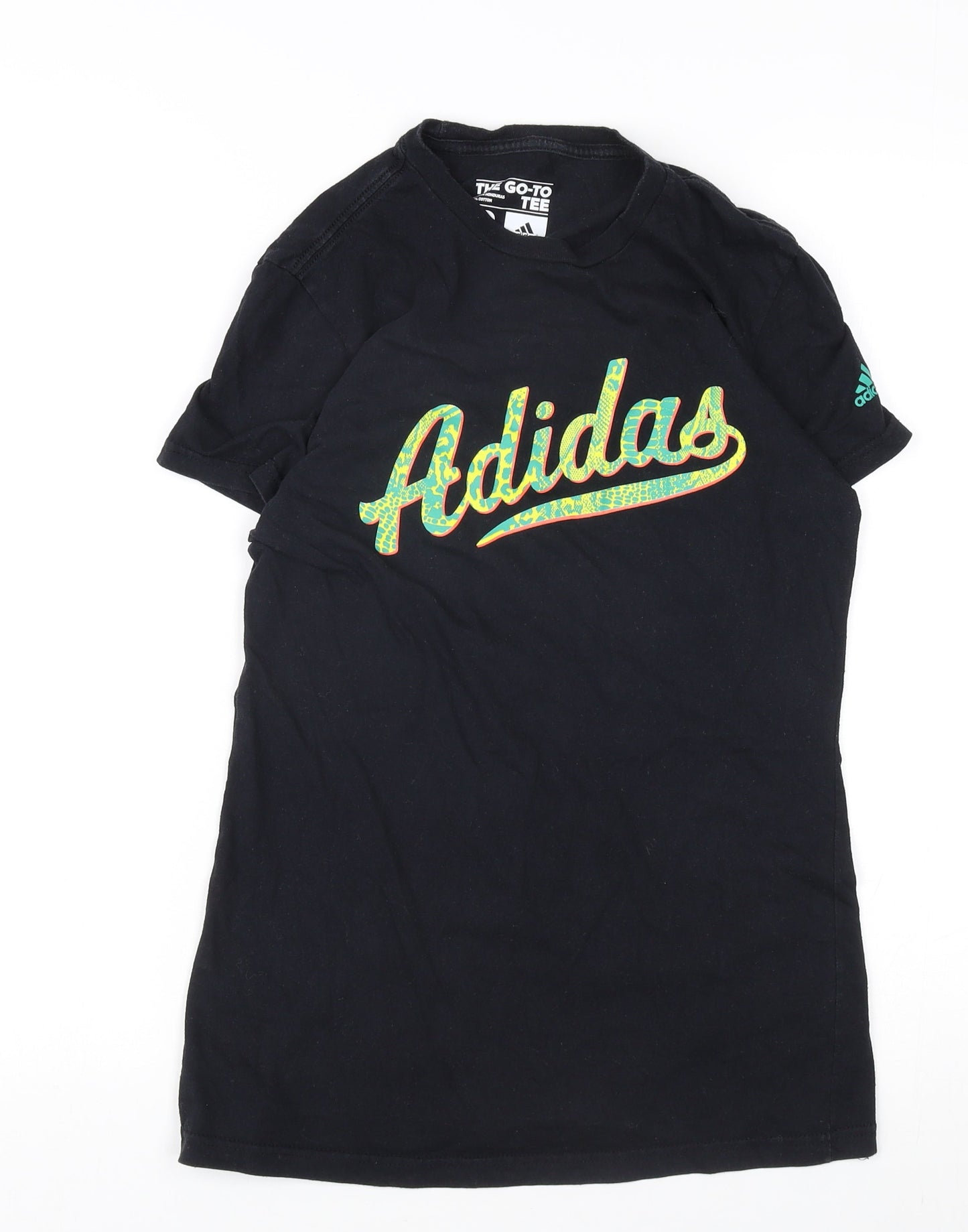 Unisex Adults UK Size S adidas Black Basic T-Shirt