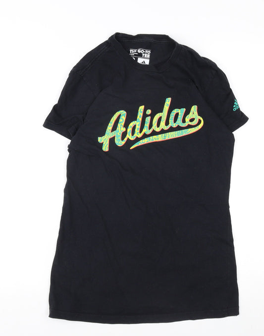 Unisex Adults UK Size S adidas Black Basic T-Shirt