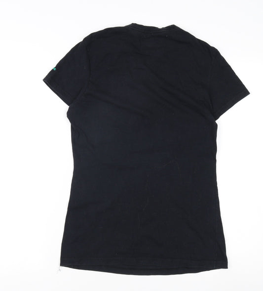 Unisex Adults UK Size S adidas Black Basic T-Shirt
