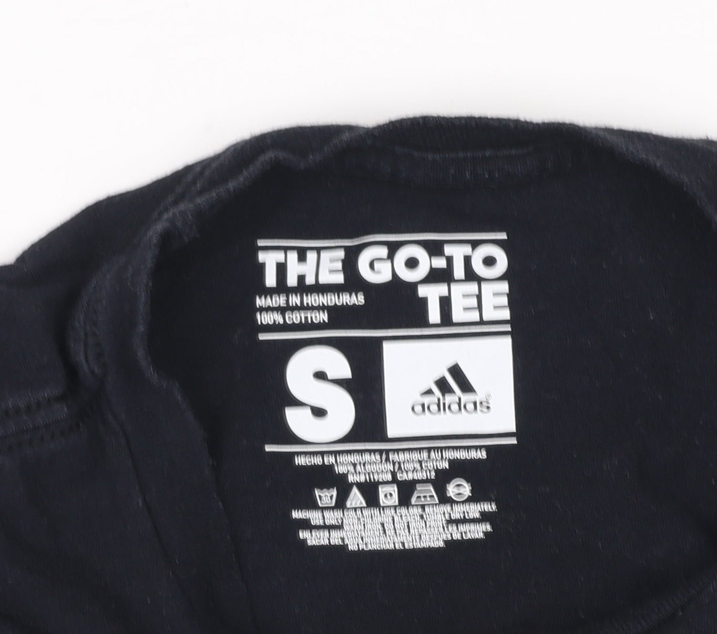 Unisex Adults UK Size S adidas Black Basic T-Shirt