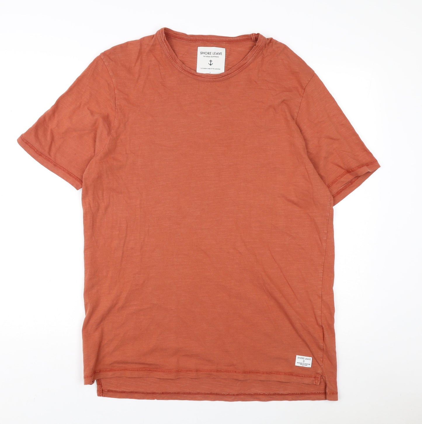 Shore Leave Men's Brown Cotton T-Shirt - Size L