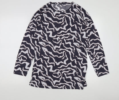Marks and Spencer Women's Black Animal Print T-Shirt