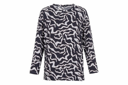 Marks and Spencer Women's Black Animal Print T-Shirt