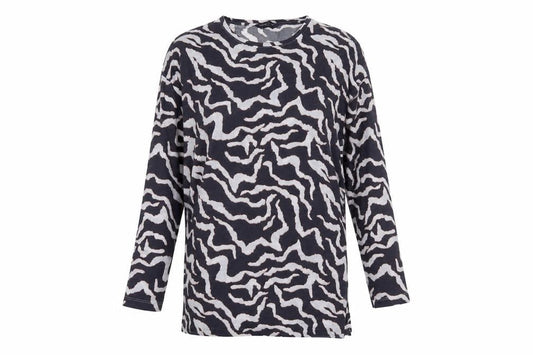 Marks and Spencer Women's Black Animal Print T-Shirt