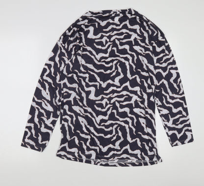 Marks and Spencer Women's Black Animal Print T-Shirt