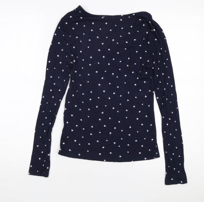 Womens UK Size 10 Marks and Spencer Blue Basic Blouse