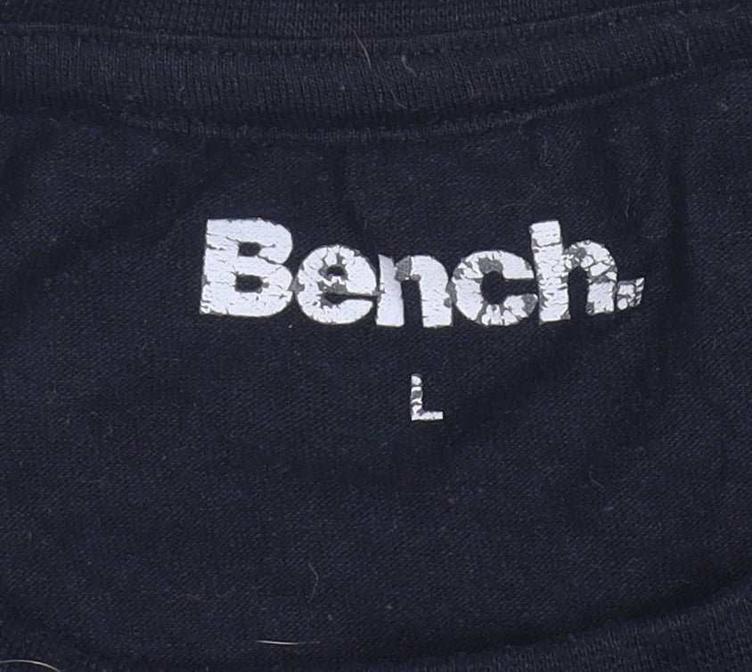 Mens UK Size L Bench Blue  T-Shirt