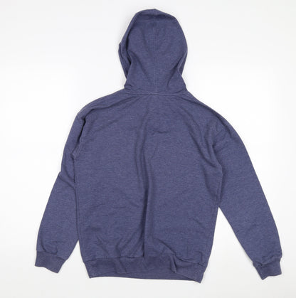 PINK Women's Blue Pullover Hoodie, Medium, Hooded Sweatshirt