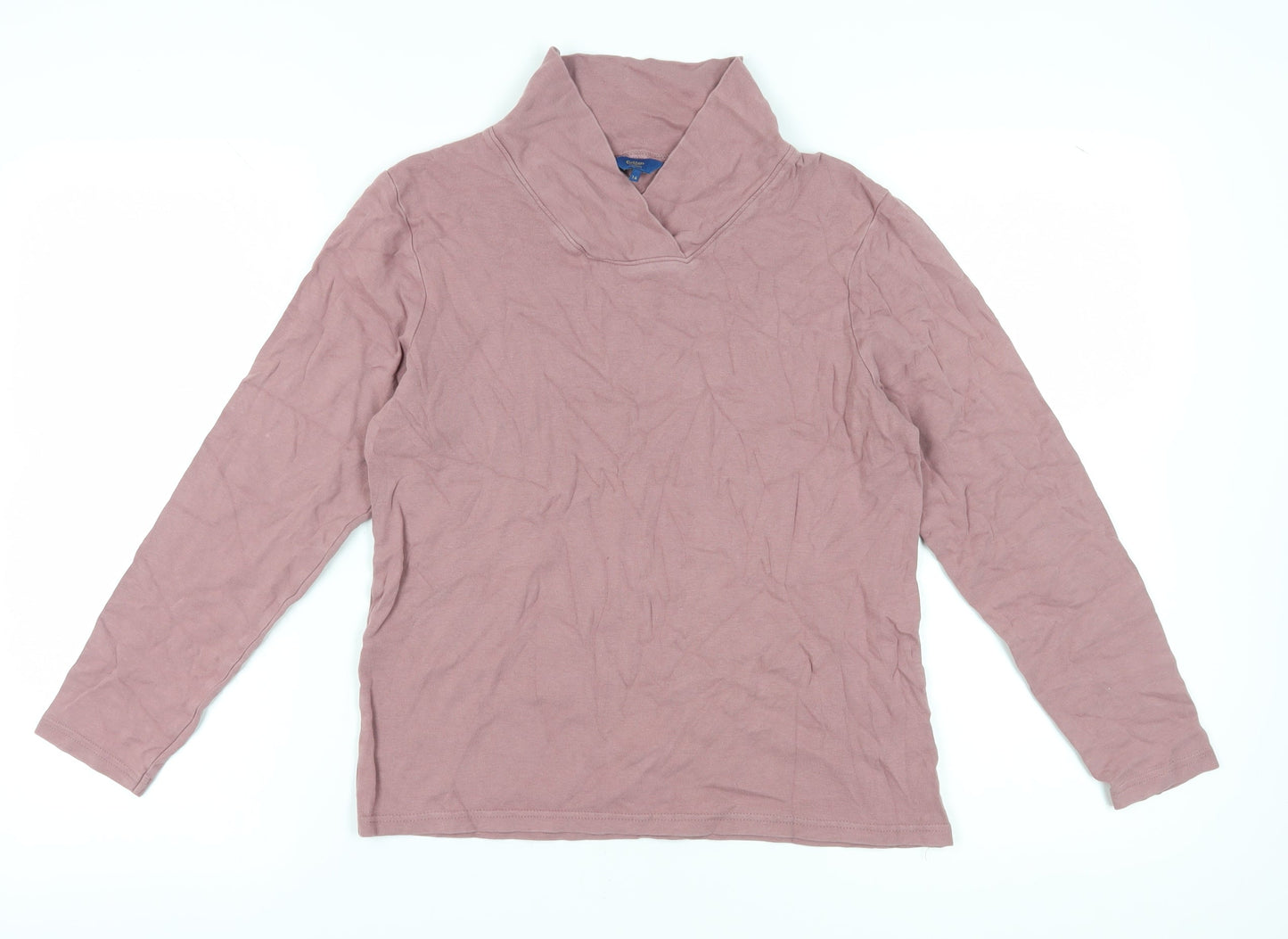 Womens UK Size 16 Cotton Traders Pink Basic T-Shirt