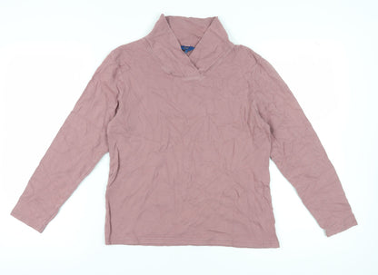 Womens UK Size 16 Cotton Traders Pink Basic T-Shirt