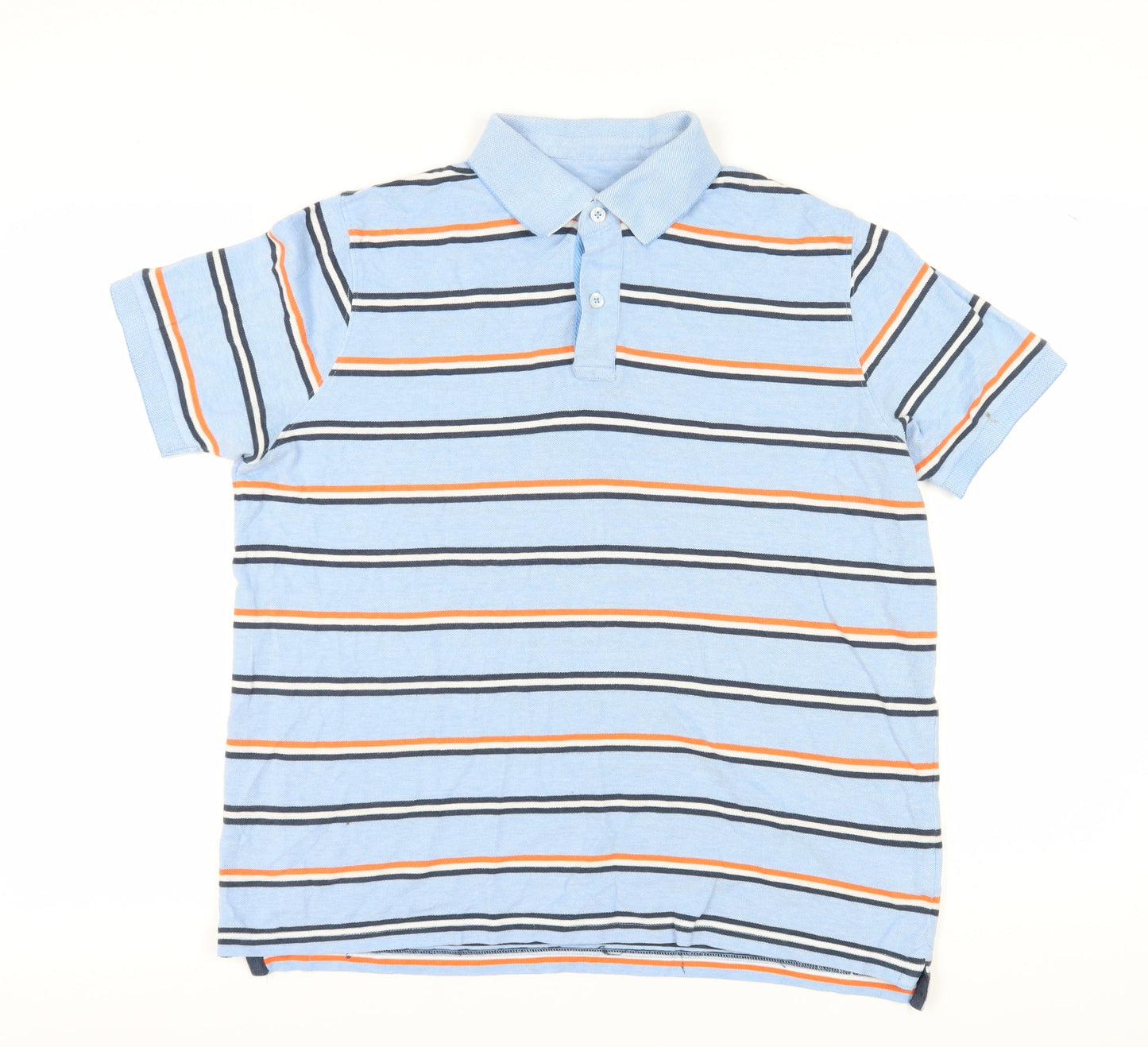 Brook Taverner Men's Blue Striped Polo, Size M
