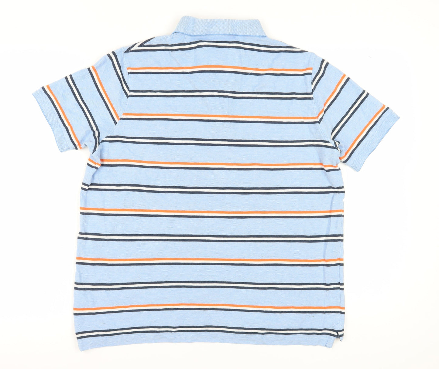 Brook Taverner Men's Blue Striped Polo, Size M