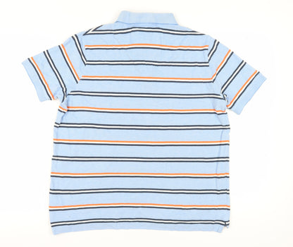 Brook Taverner Men's Blue Striped Polo, Size M
