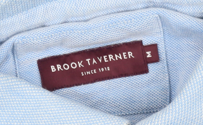 Brook Taverner Men's Blue Striped Polo, Size M