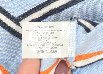 Brook Taverner Men's Blue Striped Polo, Size M