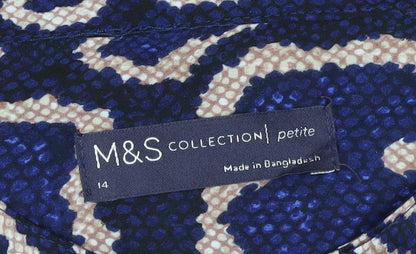 Womens UK Size 14 Marks and Spencer Multicoloured  Button-Up