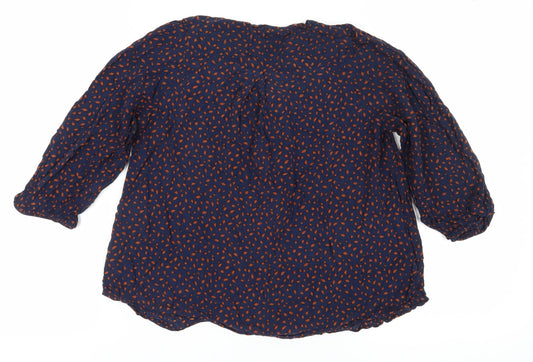 Womens UK Size 10 H&M Blue Kimono Blouse