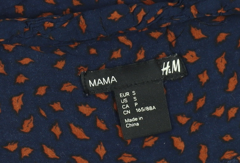 Womens UK Size 10 H&M Blue Kimono Blouse