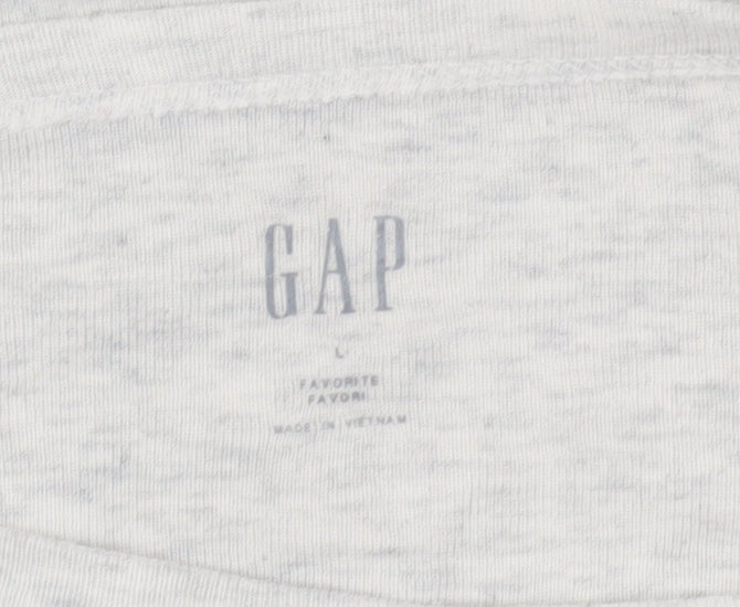 Womens UK Size L Gap Grey Basic T-Shirt