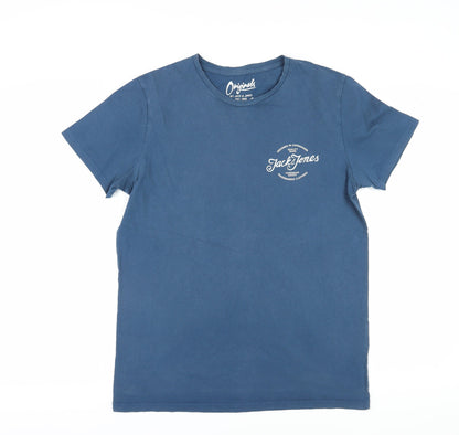 Mens UK Size L JACK & JONES Blue  T-Shirt