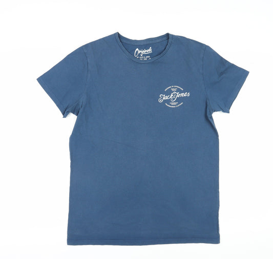 Mens UK Size L JACK & JONES Blue  T-Shirt