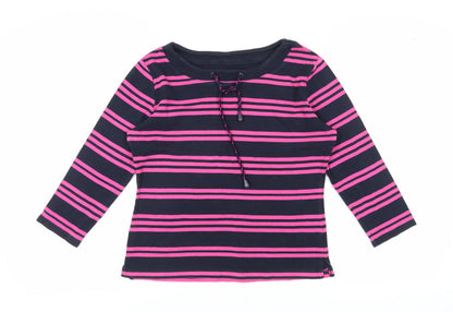 Chloe & Catherine Women's Striped T-Shirt, Multicoloured, Size 10