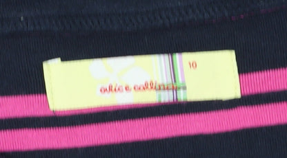 Chloe & Catherine Women's Striped T-Shirt, Multicoloured, Size 10