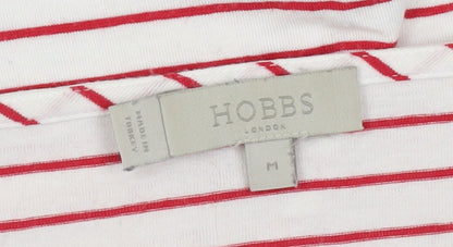 Womens UK Size M Hobbs Red Basic T-Shirt
