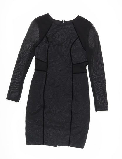 Marks and Spencer Women’s Black Animal Print Bodycon Dress