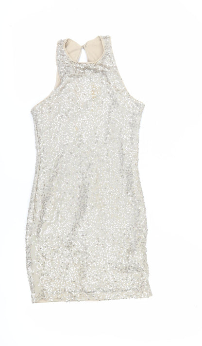 Holister Women's Silver XS Bodycon Party Dress