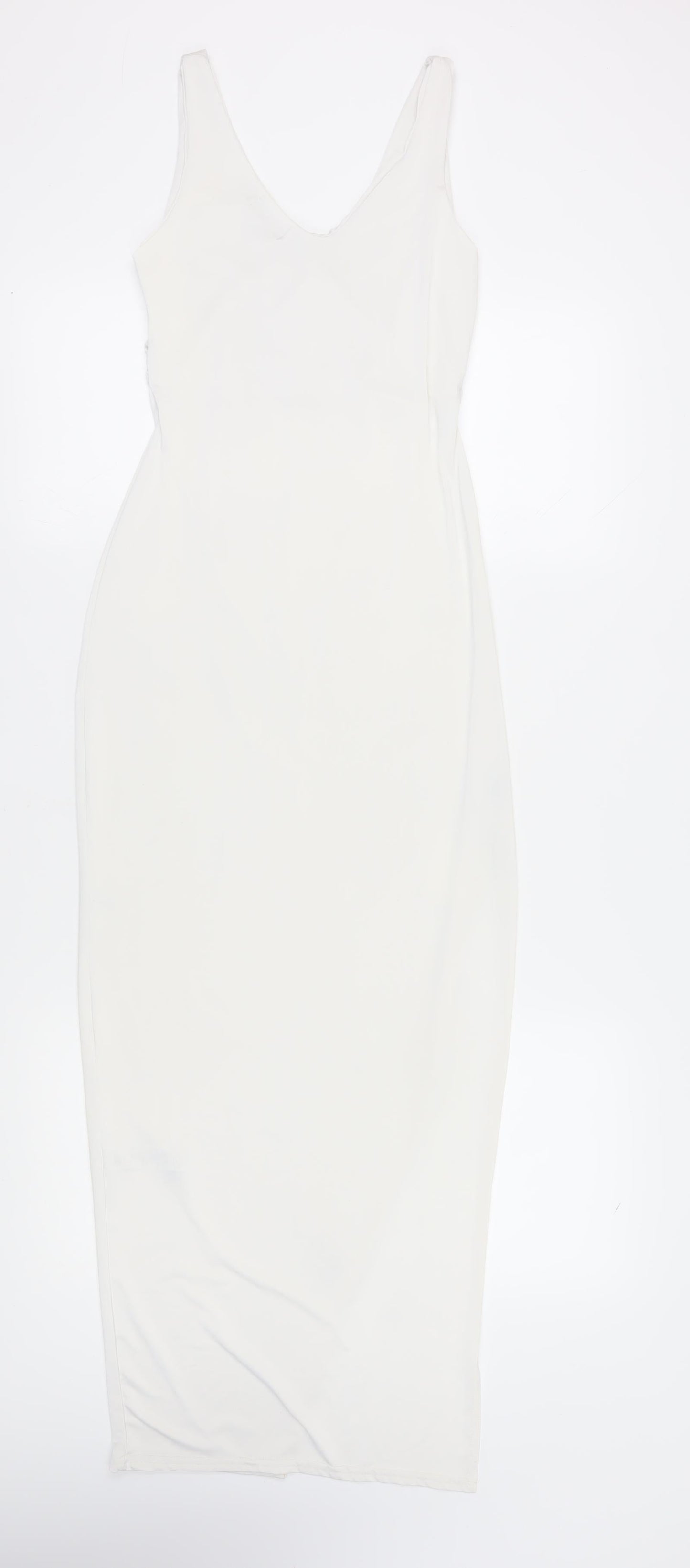 PrettyLittleThing Women’s White Bodycon Dress Size 12