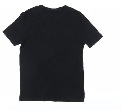 River Island Men's Black Crew Neck T-Shirt Size S
