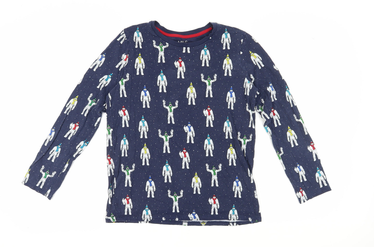 Marks and Spencer Boys Multicoloured Graphic Long Sleeve T-Shirt
